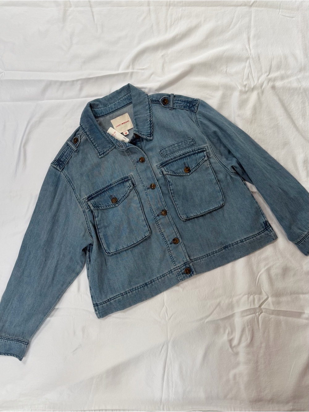 Lucky Brand NWT Medium Wash Denim Jacket